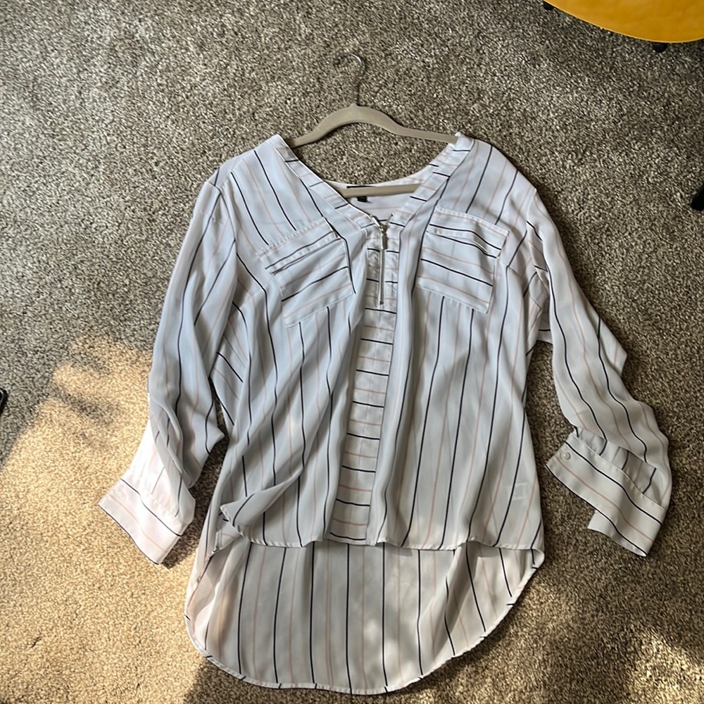 White work blouse. Size LG. Brand Express